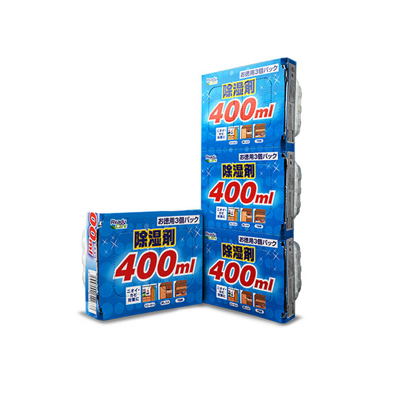 Made In Malaysia OEM ODM Moisture Absorber 3x400ml Regular Stocked Solid With 0 Percent Active Ingredient With 10000 Cartons MOQ