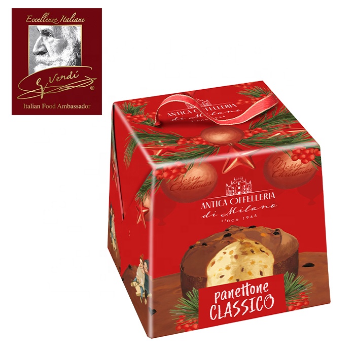 Лучшая цена 900 г Panettone Миланская традиционная коробка Джузеппе Верди выбор горячая Распродажа Сделано в Италии