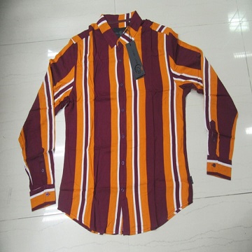 Viscose printed Men's long sleeves shirts