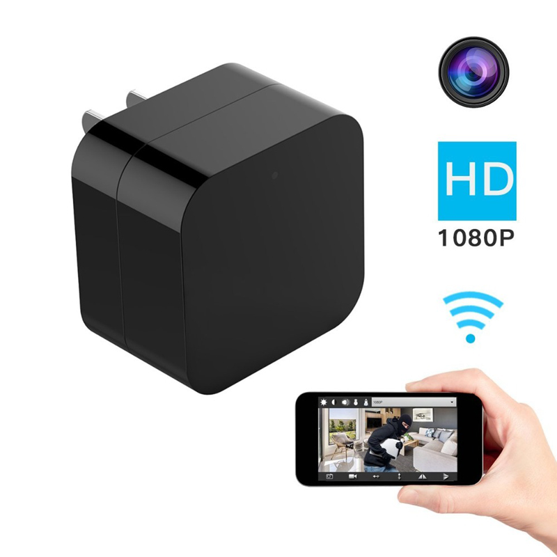 Camara De Vigilancia Hot Sell Us Plug 2Mp 1080P Camara Inalambrica Cargador Night Vision Usb Charger Spy Camera