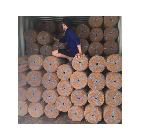 Coir Rope Twisted By Machine With Many Sizes Made From Coconut Fiber From Vietnam Laura