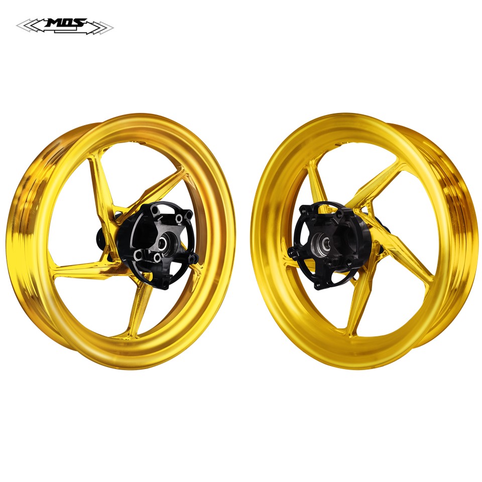 MOS Forged Aluminum Alloy Motorcycle Wheels Rims 12 Inch for Yamaha Zuma 125 2016-2021 NON ABS