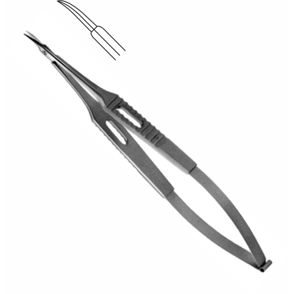 KOSHIMA MICRO VANNAS SCISSORS, CURVED, ULTRA FINE, for extremely small and fine blood vessels