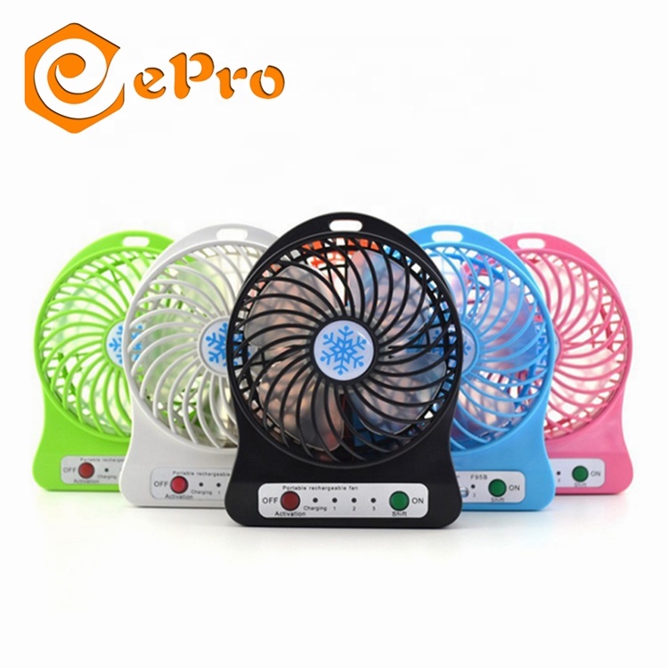 M3 Mini Fan Portable Handheld USB Fans with base 3 Speed Large battery Rechargeable Cooling Travel Office Outdoor Sports Fans M3