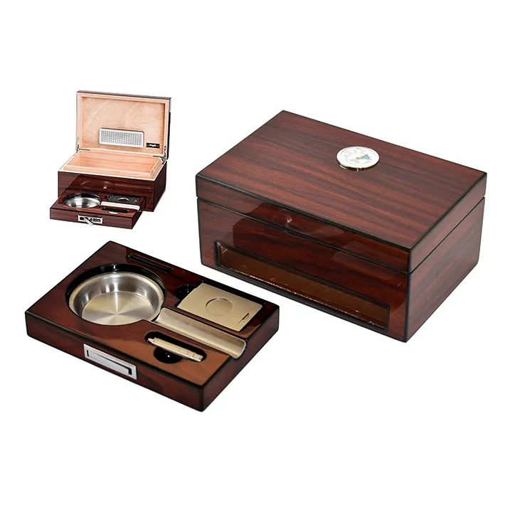 Customized Size wood cigar humidor box