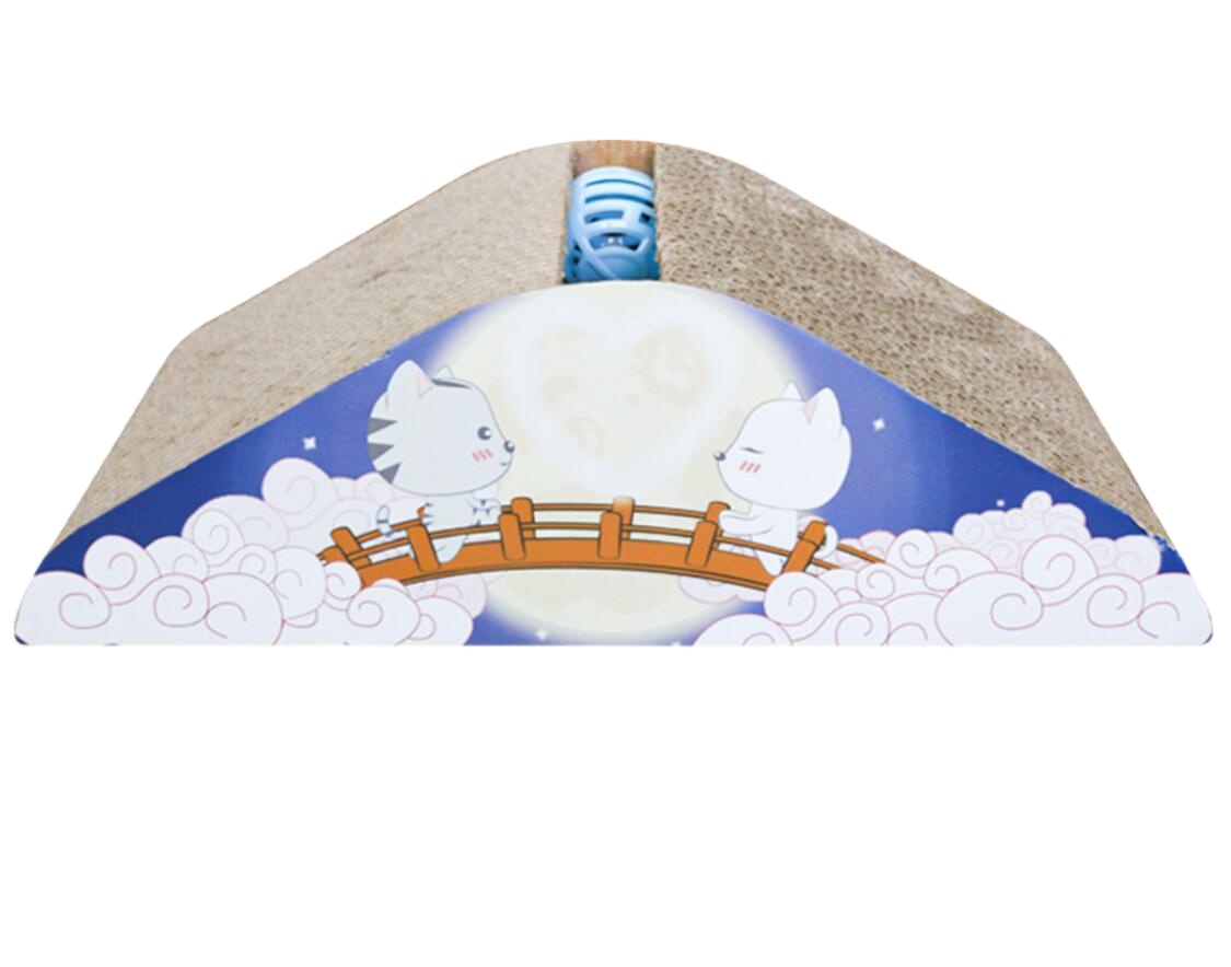 2021 New Cat Scratcher with Catnip Cat Scratching Corrugated Paper Scratch Board Scratch Pad For Kittens Pet Products Balls Toys