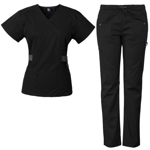 Wholesale Top Quality Nurse Uniform Medical Scrub 55% polyester custom logo scrubs Fashionable Medico Scrubs Hospital Uniforms
