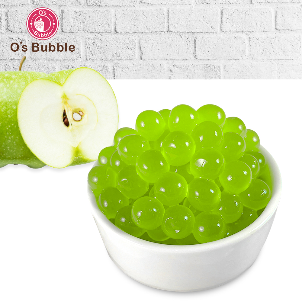 Тайвань Зеленое яблоко драже Popping Boba busrting сочные тапиоки Жемчуг шары