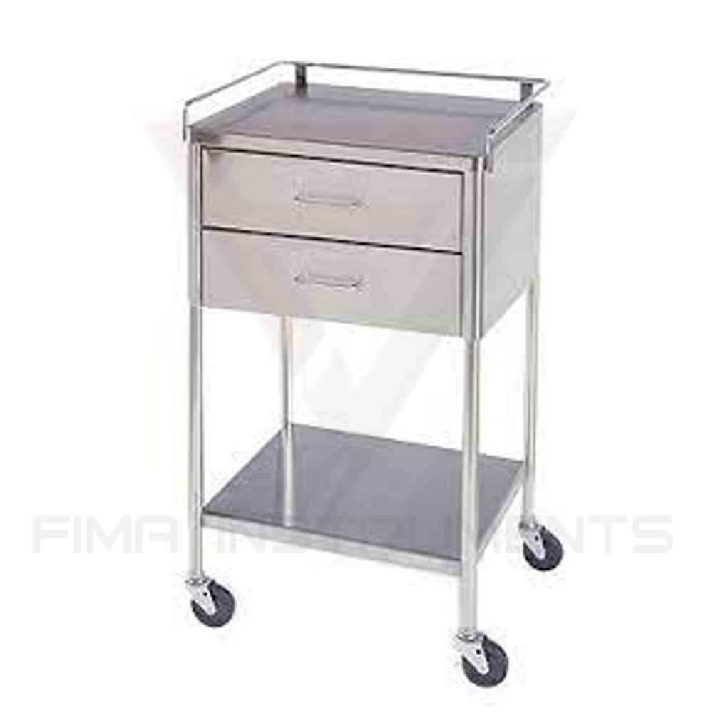 Stainless steel medicine trolley