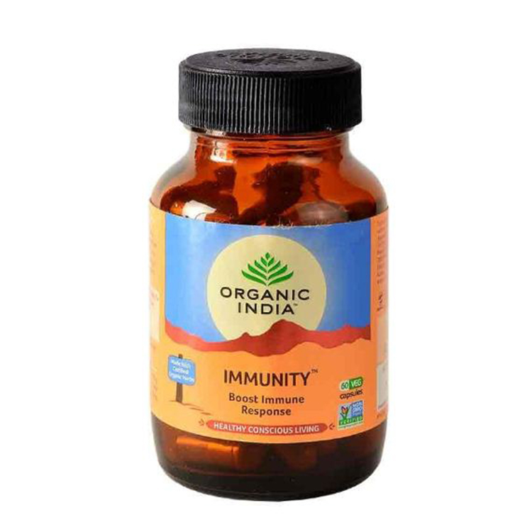 Organic India Immunity Veg Capsule Improves immune response to illness