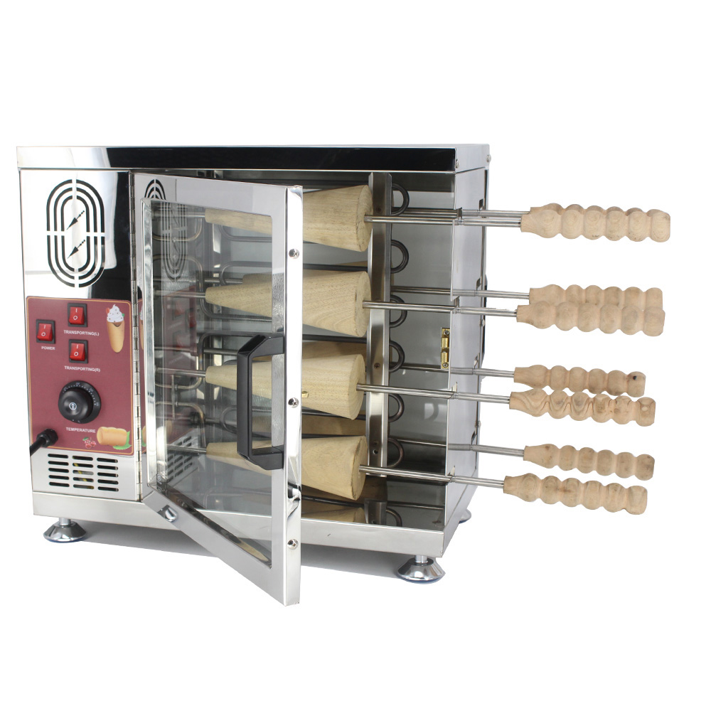 New Trend 16pcs Different Molds Chimney Cake Kurtos Kalacs Oven Machine