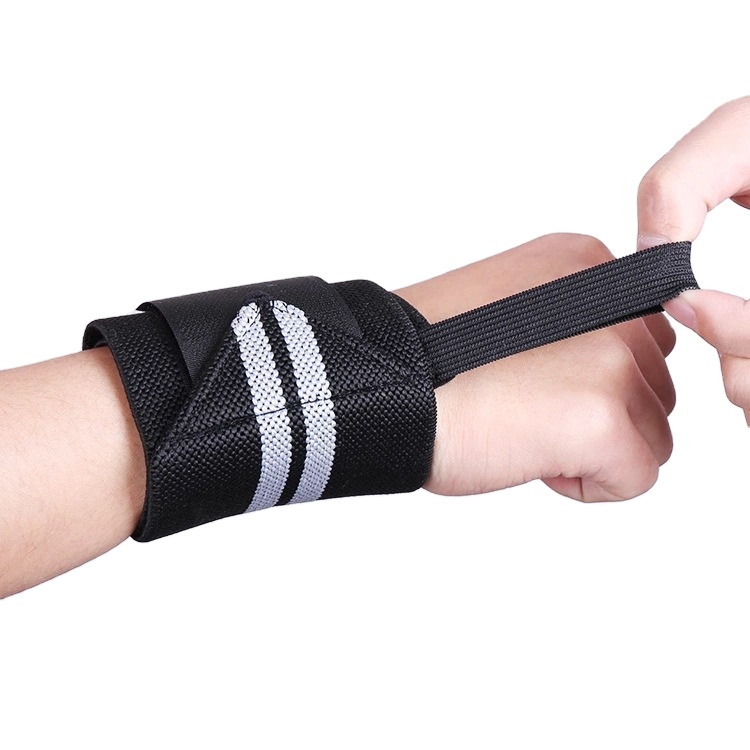 Cotton Antistatic Custom Power Gym Weightlift Wrist Wraps Weight Lifting Weightlifting Tape Wrist Wraps Straps Fitness