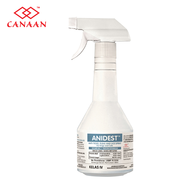 Promotion high quality effective Ticks, Fleas & Lice Control Anidest Anti-Ticks, Fleas and Lice Spray for all pets Malaysia