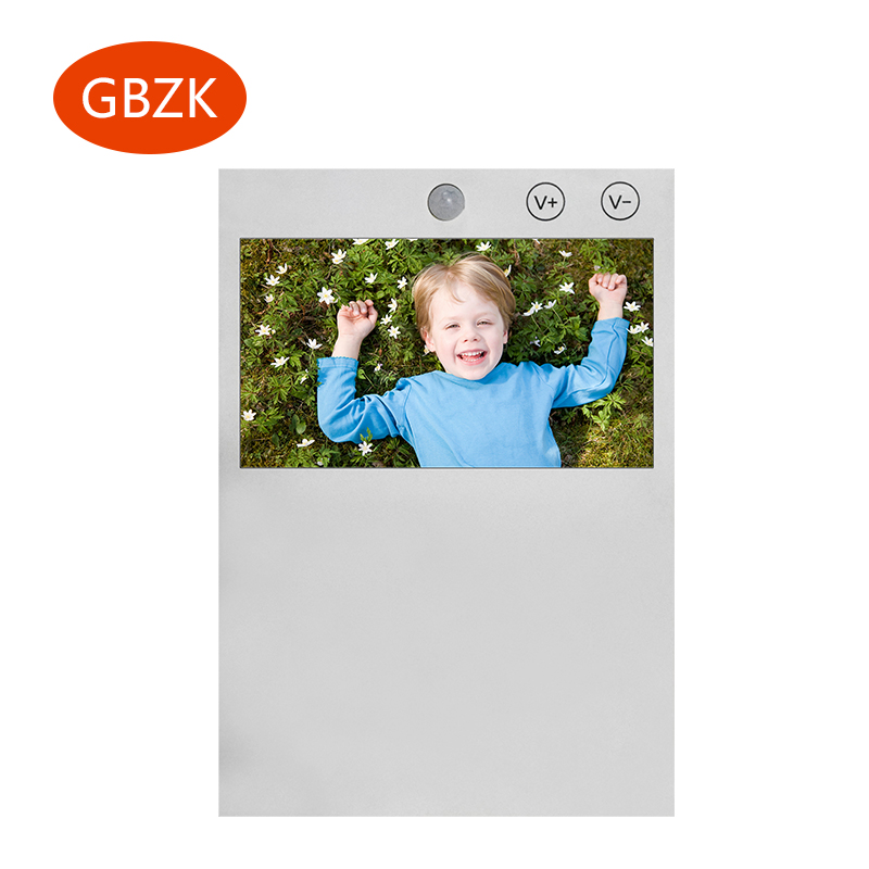 LCD портативная рекламная папка пригласительные карты оптом цифровая фоторамка видео брошюра карта картон 7 дюймов бумажная карта CN;GUA