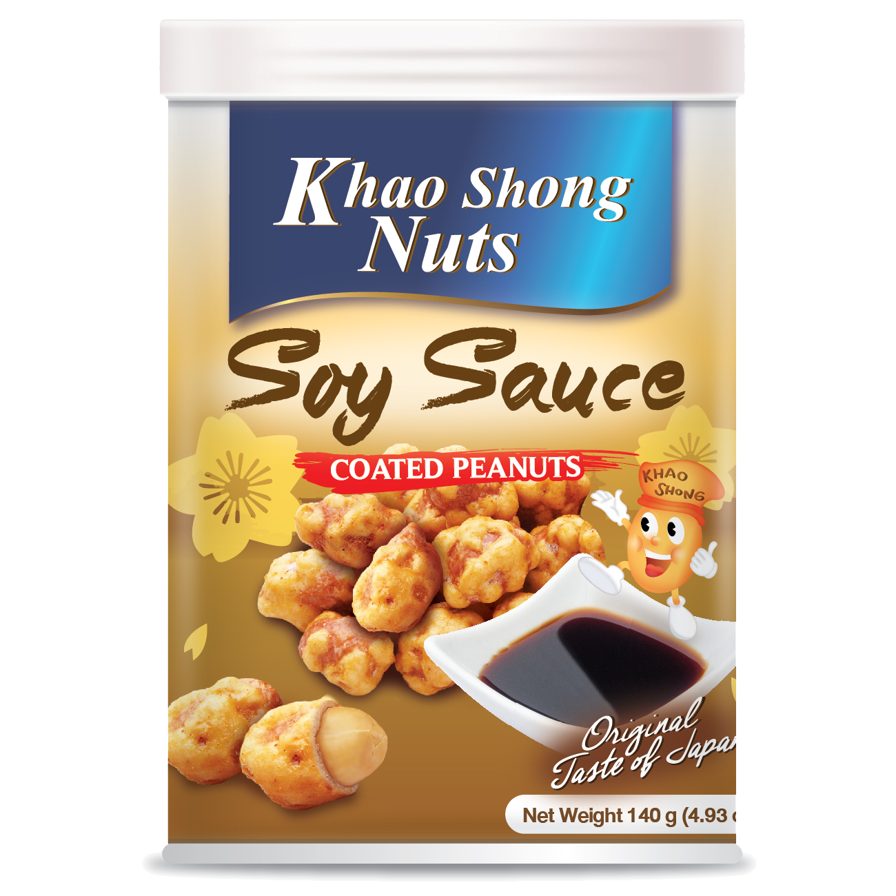 Top Quality Roasted Asian Thai Nuts Snacks Exotic Taste - Soy Sauce Flavored Coated Peanuts 140g