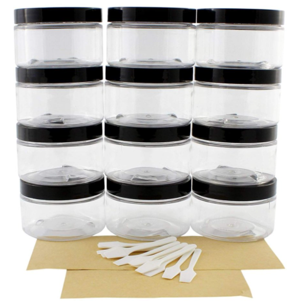 Wholesale clear Plastic Jars/ food storage Container/ clear empty PET kitchen plastic Jars with Lid
