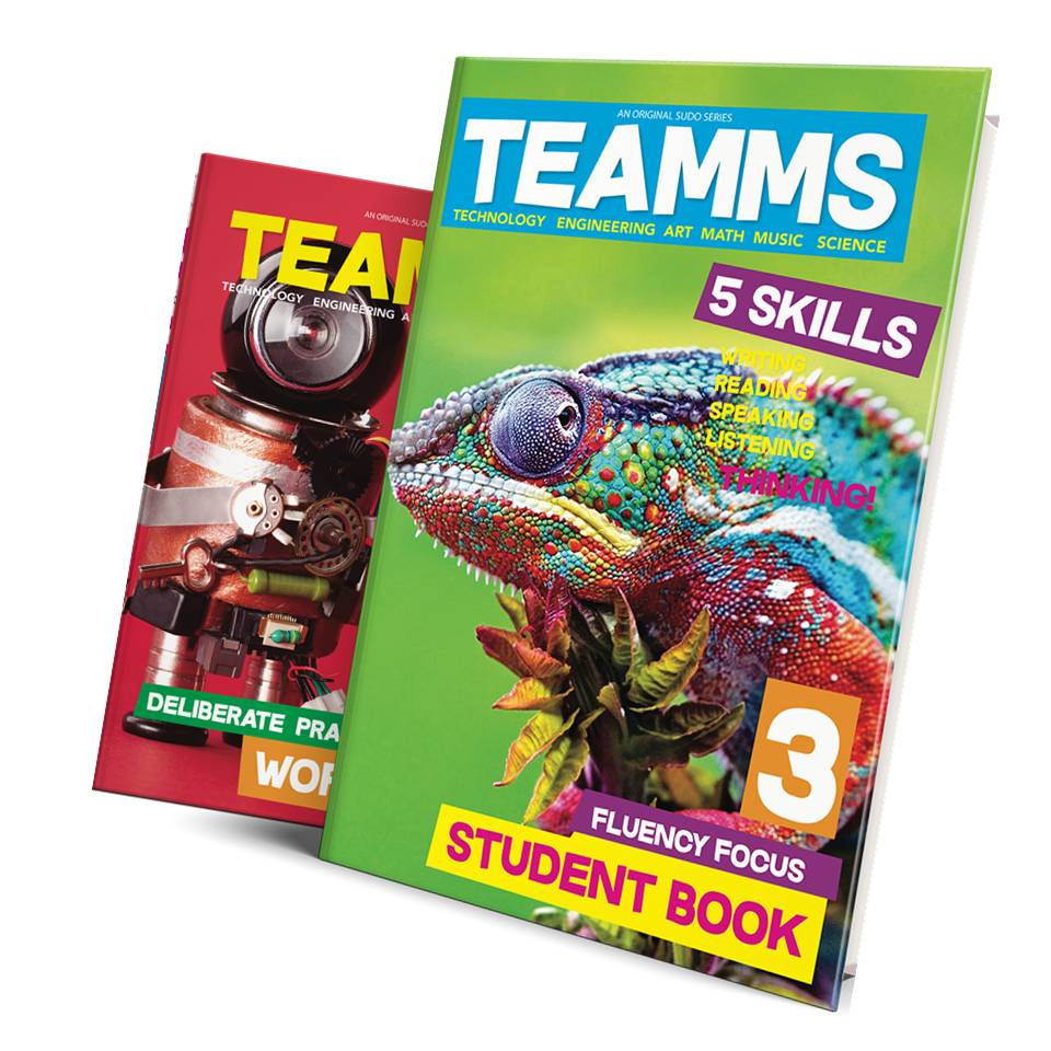 TEAMMS Level 3 (Студенческая книга и рабочая тетрадь) дети изучают английский язык для учеников начальной школы