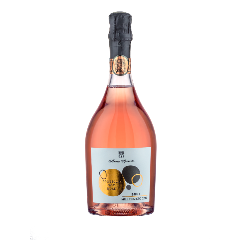 Высококачественное итальянское блестящее розовое вино-просекко DOC Rose 75cl