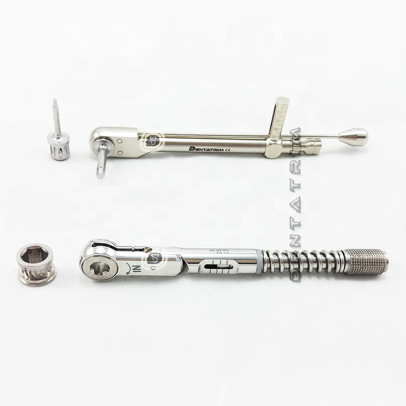 Dental Implant Torque Wrench 10-70 NCM & 10-40 NCM with Hex Drivers Universal Dental Implant Torque Wrench Set