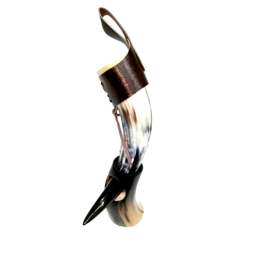 Best Quality Of Viking Drinking Horn with Iron Stand Authentic & Food Safe Cup No Leaks Norse Drinking Beer Mug