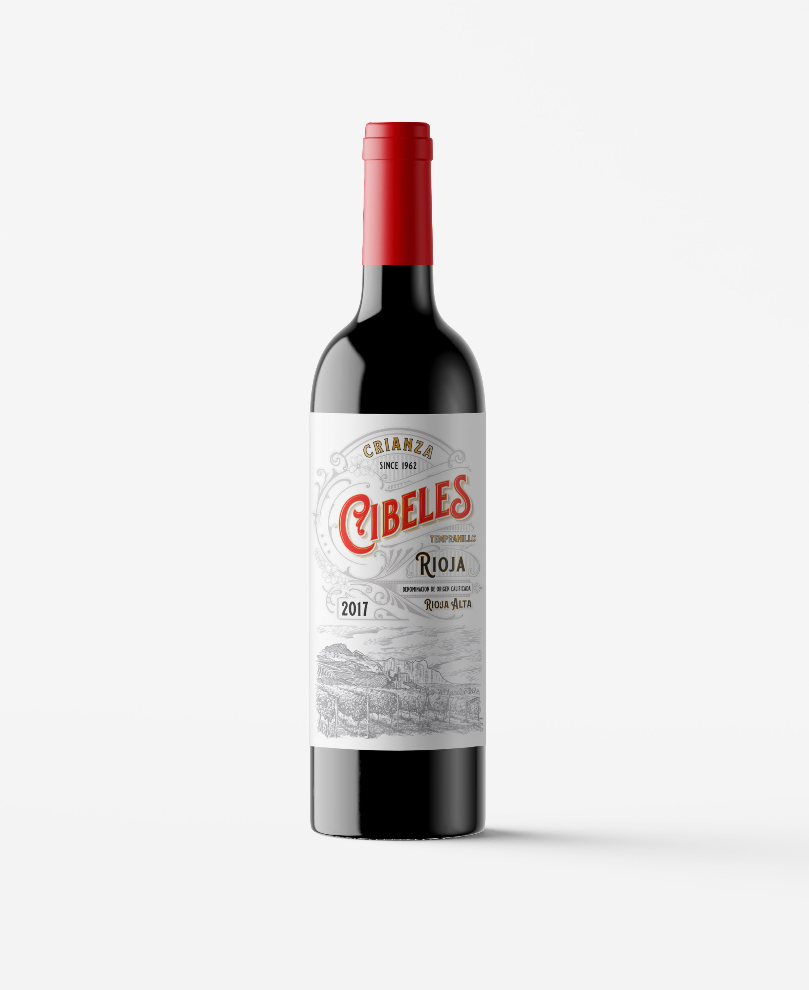 Spanish D.O.Ca Rioja Crianza red wine Cibeles vintage 2018 75cl 13,5%Vol New product