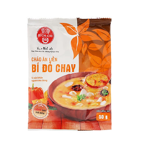 Yummy Delicious Instant Pumpkin Porridge 50gr x50 Bags Rice Soup Good For Health And Convenient