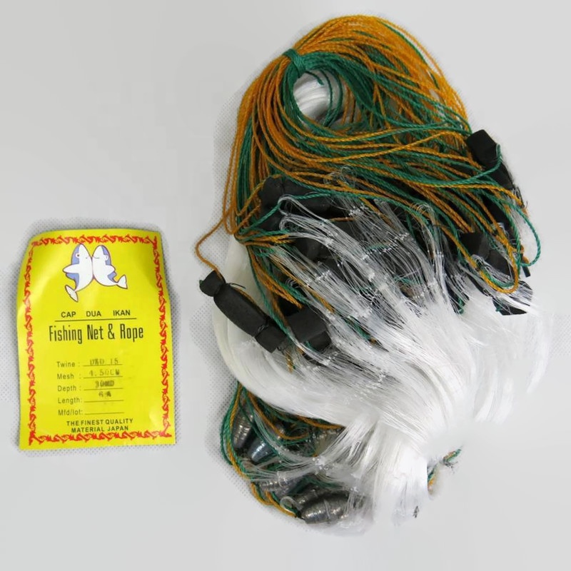 Крышка Dua Ikan полная сеть 6А Spat сеть 0,15 мм *(20 мм до 100 мм) * 30MD * 22Mtr, Jaring Pukat Ikan 6A tangsi 0,15