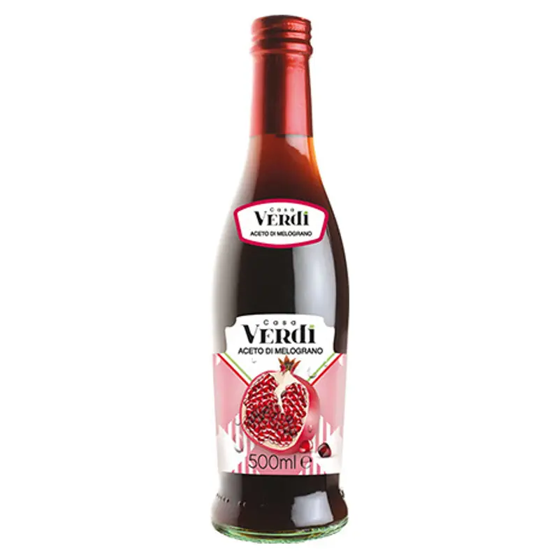 POMEGRANATE VINEGAR top quality italian product 500ml bottle made in Italy BRC IFS ISO red colour