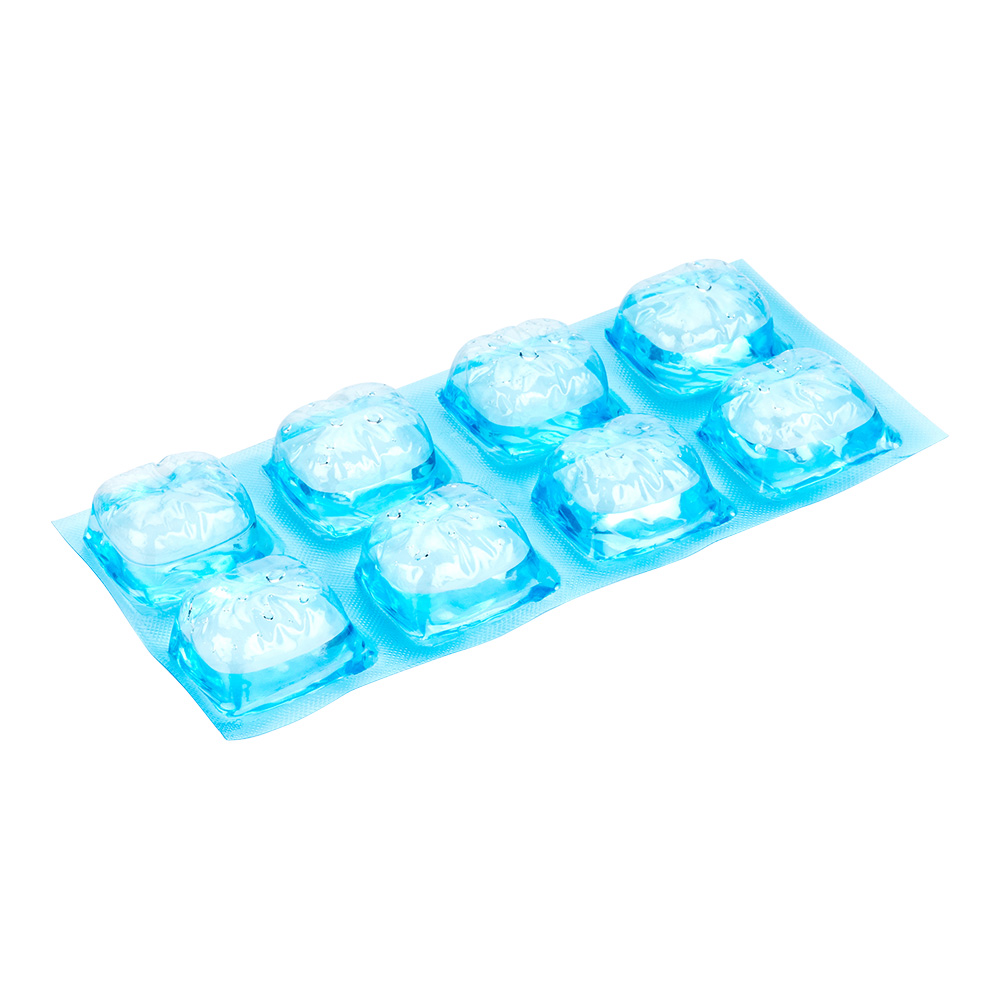 Пластиковый гелевый пакет для льда Cater Ice Blue, многоразовый, герметичный, 7 3/4x3 1/2x3/4 дюйма, 1 коробка