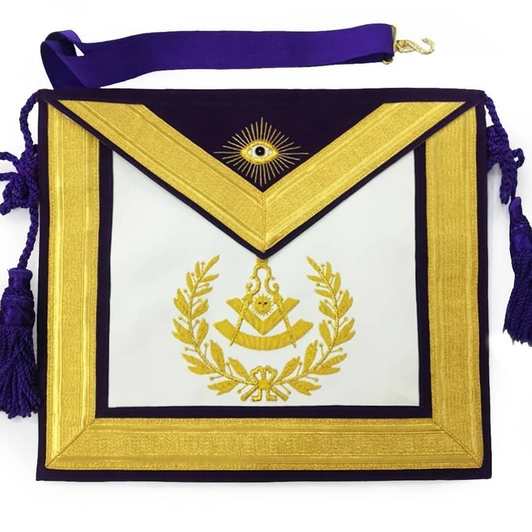 OEM high quality hand embroidered MASONIC REGALIA DEPUTY GRAND MASTER APRON -lodge past master regalia -military accessories