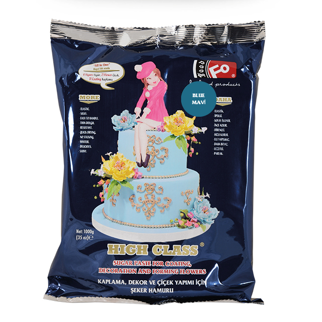 Top Quality Wholesale Product - High Class Sugar Paste For Coating Decoration And Forming Flowers / Blue