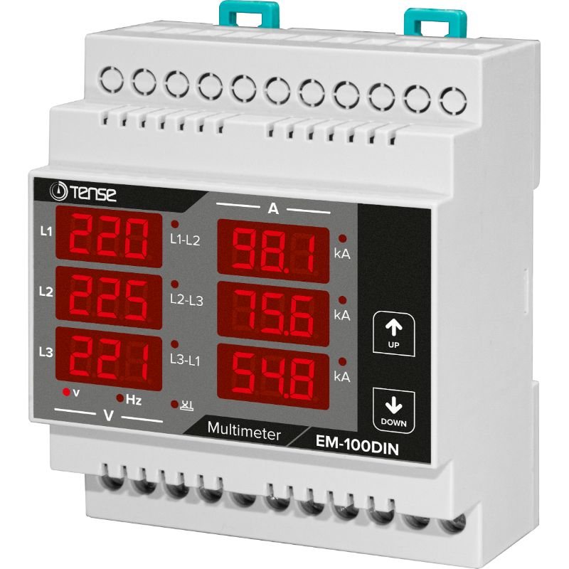 Digital Multimeter with 3x6 Digit LED Display EM-100DIN