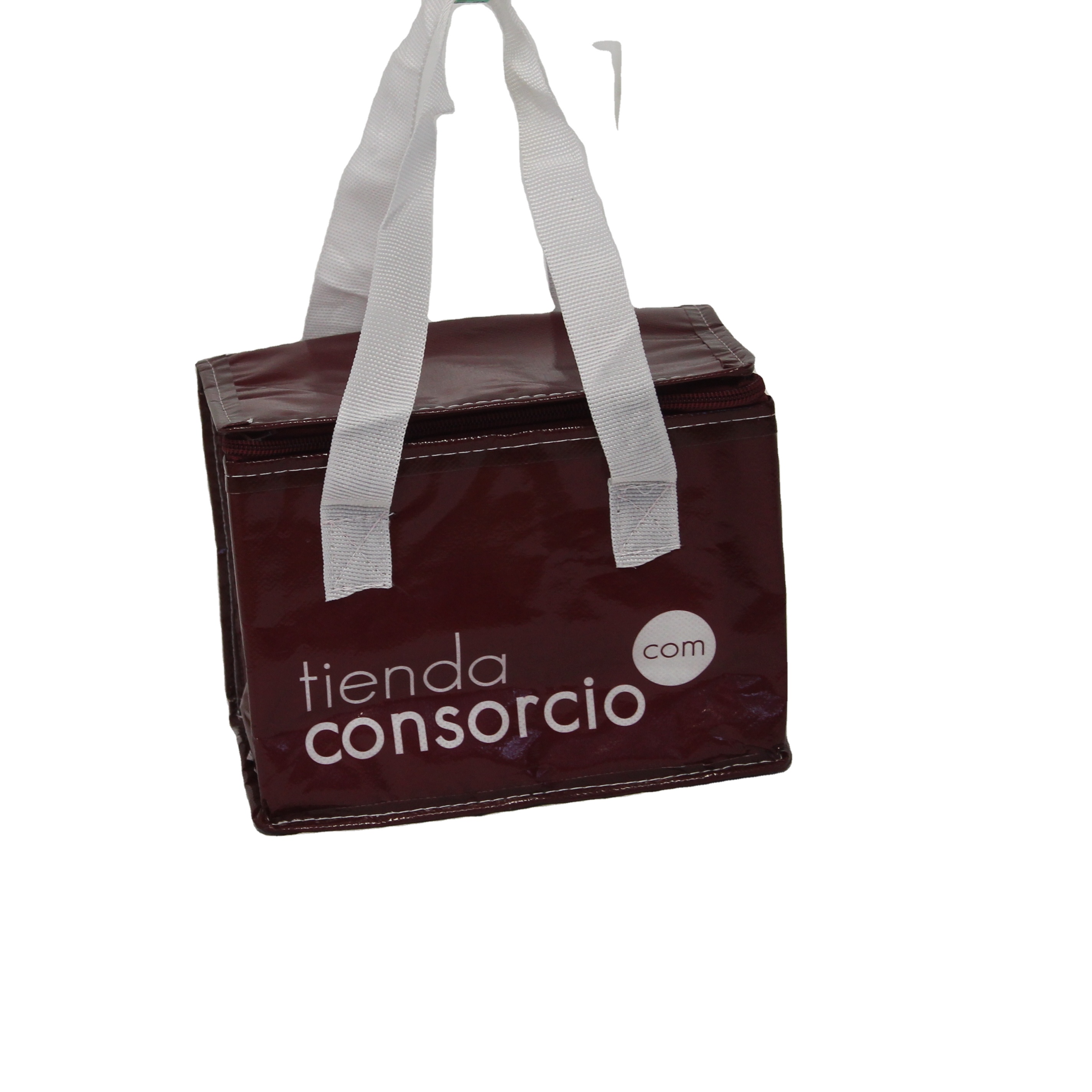 Wholesale Eco-friendly Reusable Customized Logo Printed Folding Grocery Tote Food Delivery Insulated Cooler Lunch Bag