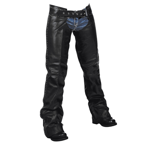 Black color Leather chaps for men