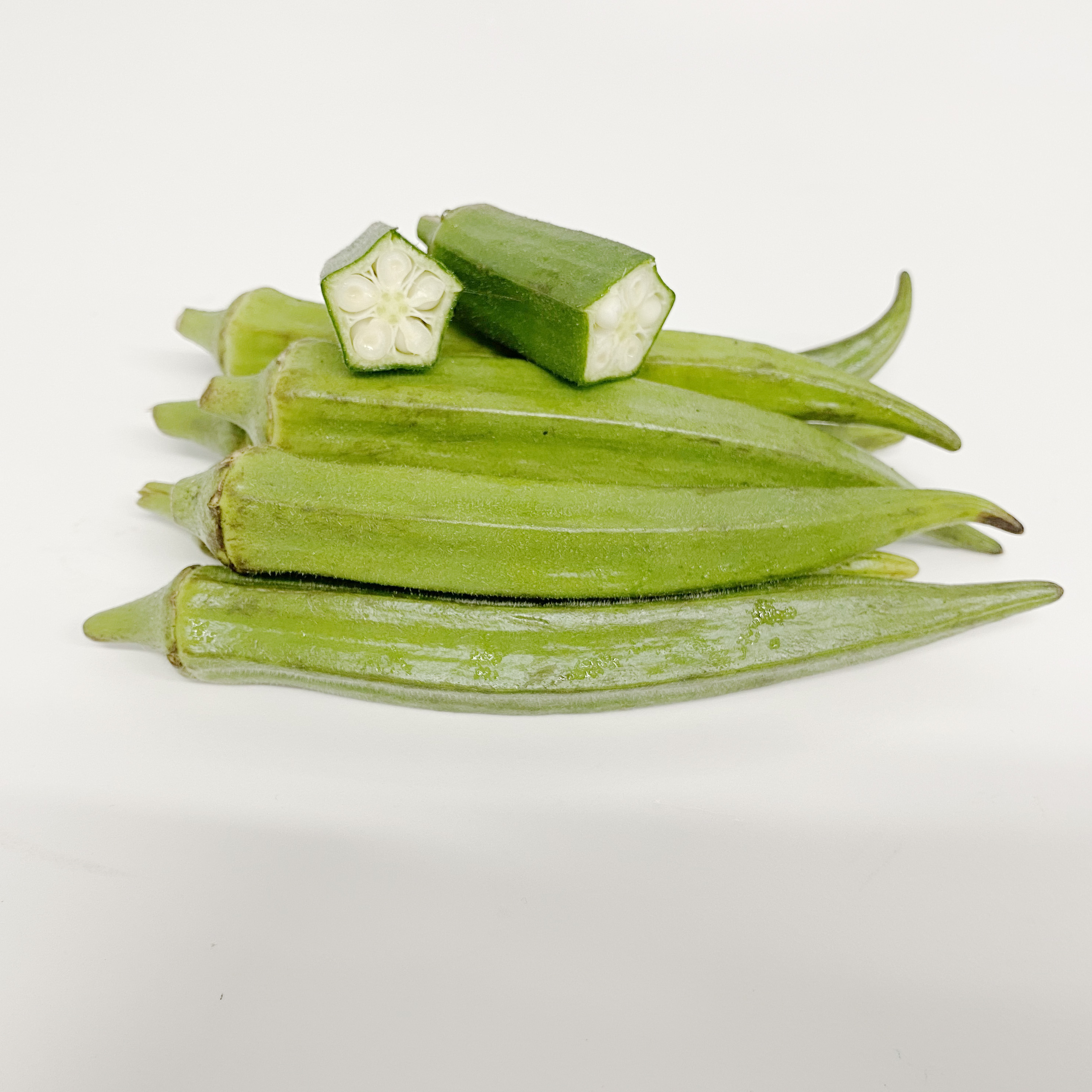 Okra свежий Okra, замороженный Okra, зеленый Okra