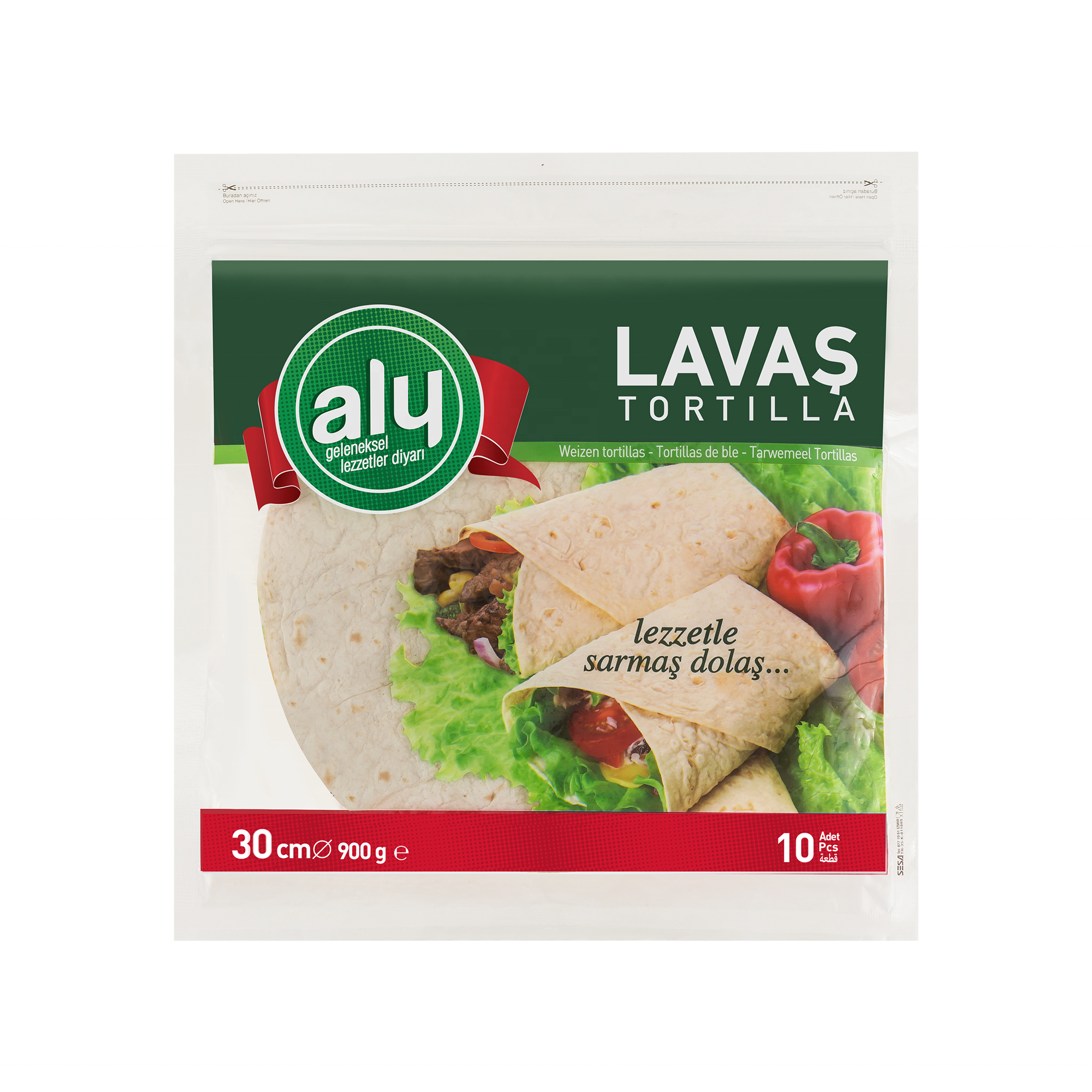 Tortilla 30 см 10 штук пшеничная мука оригинальная Aly брендовая сумка на молнии 900гр