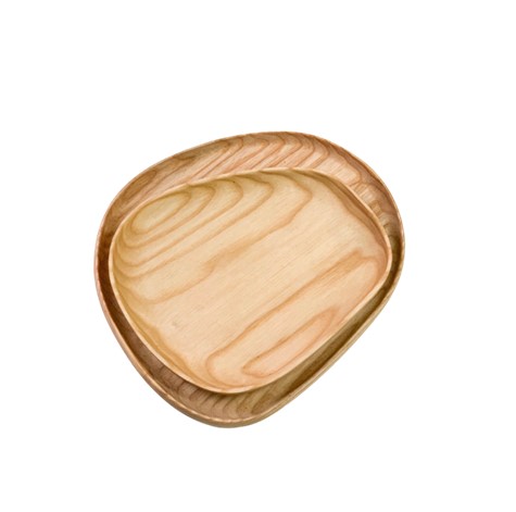 Rock Wooden Tray With Very Good Price To Serve Food Increase the taste of dishes