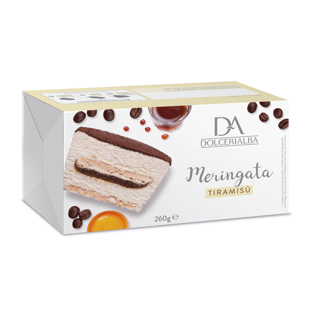 Лучший Качественный итальянский торт Tiramisu Meringata, оптовая продажа, замороженный десерт, семейная упаковка 260 г для супермаркета