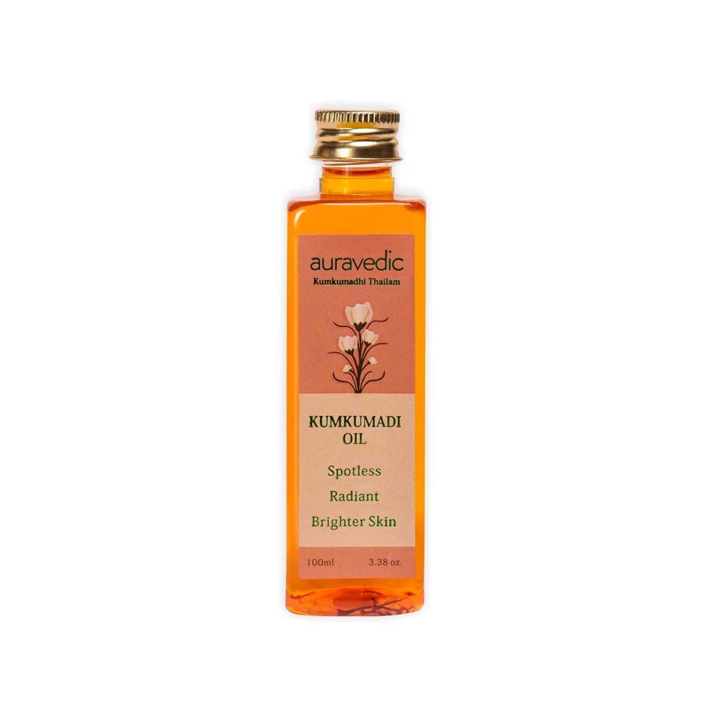Auravedic Kumkumadi Oil Spotless Radiant Brighter Skin Thailam 100 Ml