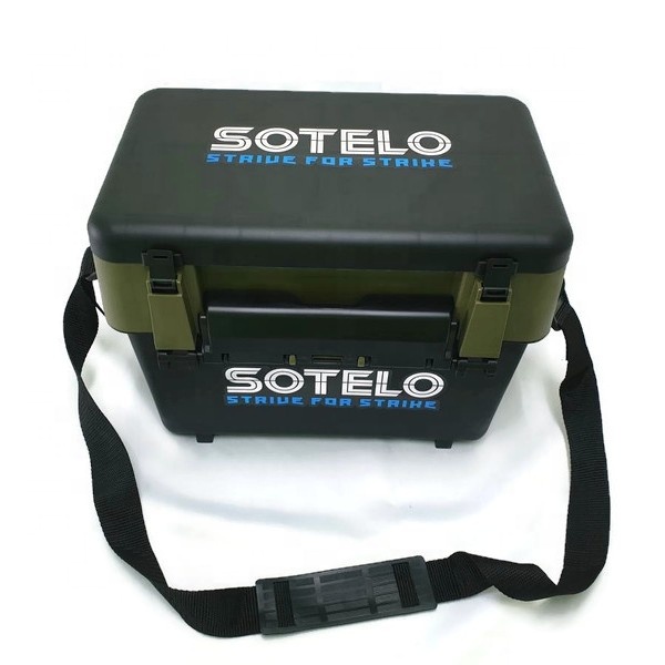Sotelo HS-3627, хорошая коробка для рыболовных снастей, бокс для хранения с плечевым ремнем, коробка для рыболовных снастей