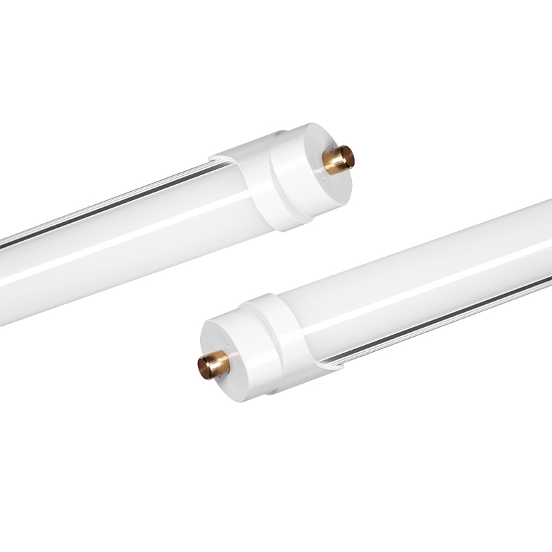 Single Pin T8 36W 8 Foot DLC 130lm/w LED Light Tube Fixture, Single Pin FA8 Base