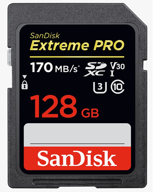 SDSDXXY-128G-GN4IN extreme pro sd card R170 W90