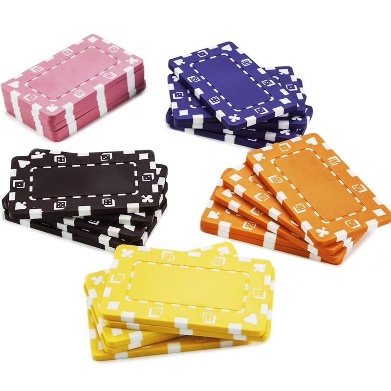 Wholesale blank custom sublimation rectangular poker chip plaque