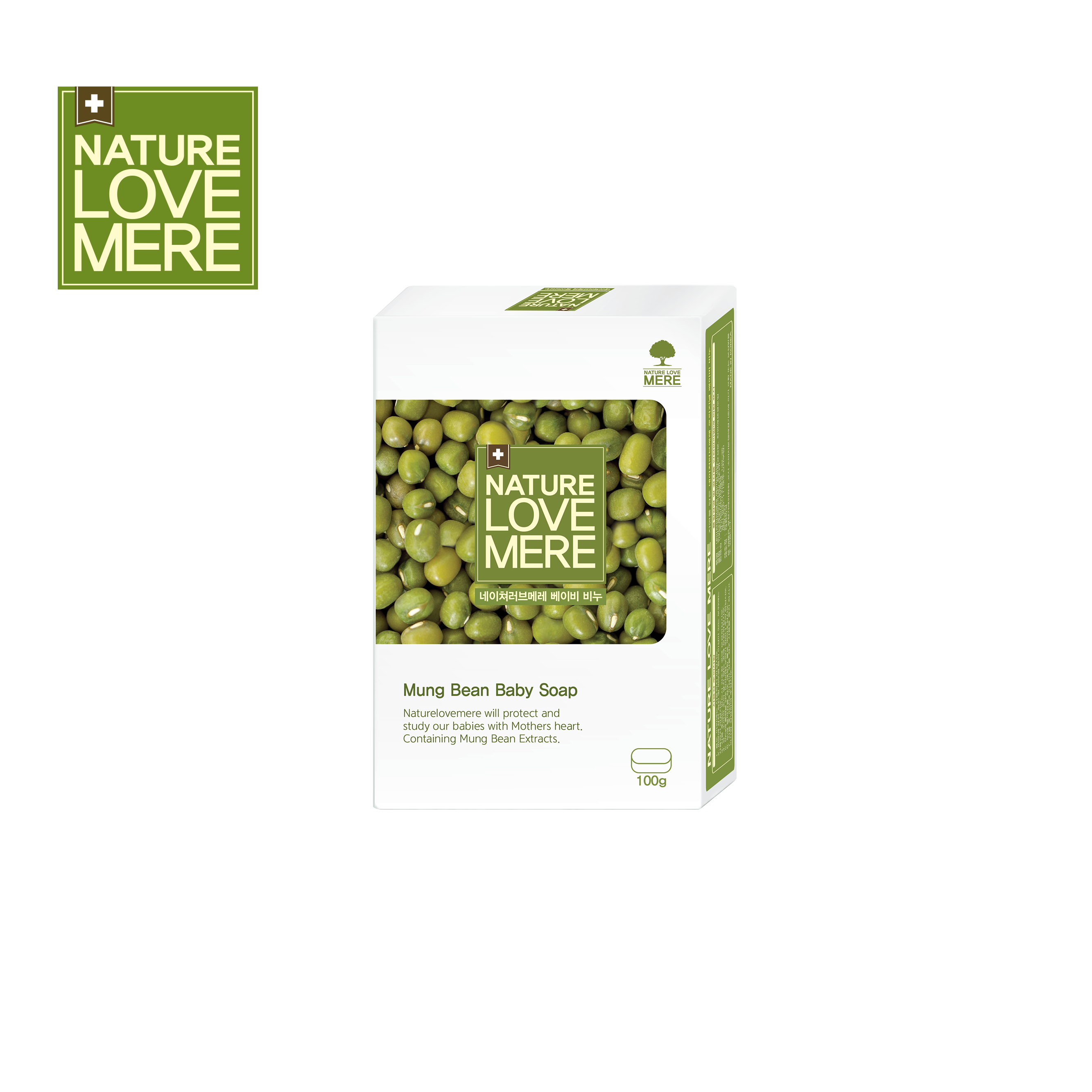 Натуральное детское мыло LOVE MERE-бобы Mung 100 г