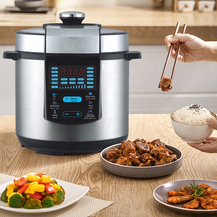 Горячая Распродажа дома Коммерческая 6L электронные часы из нержавеющей стали от Многофункциональный оптовая продажа на заказ электрическая скороварка