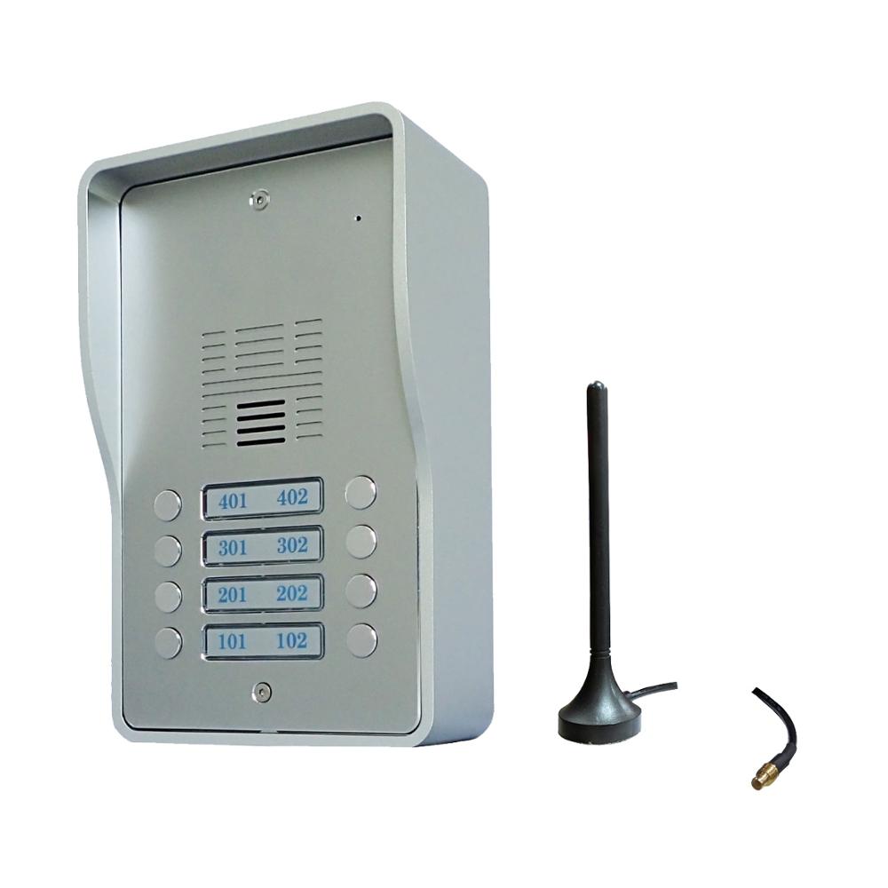 3G wireless door multi- ways intercom system 4G door station door phone GSM doorbell for 8 users residents 14415