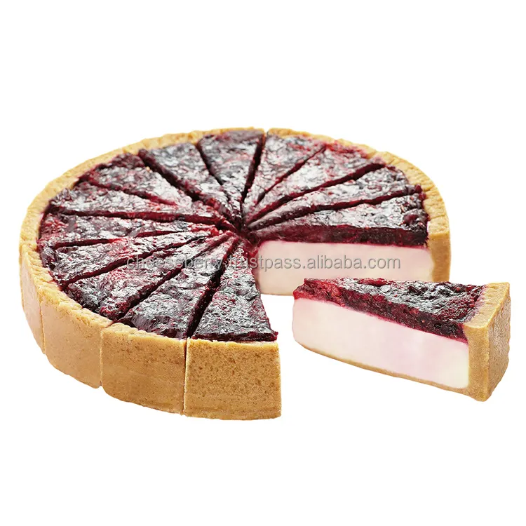Top quality wild berries cheese cake frozen dessert "Cheeseberry" 12 slices for sale from manufacturer, frozen cheesecakes