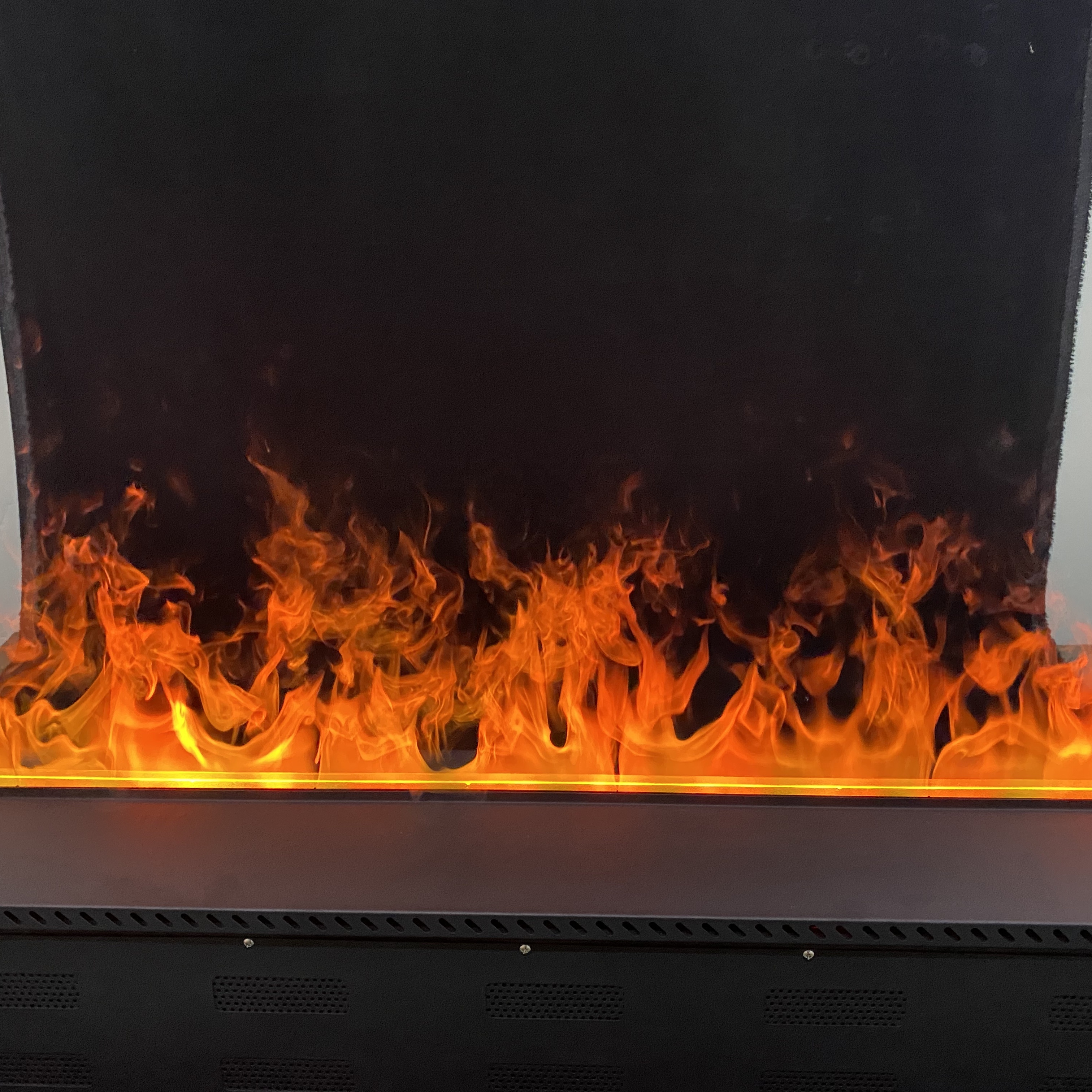Modern electric appliances with a size of 120 cm, 3 faces, View of fire places, electric