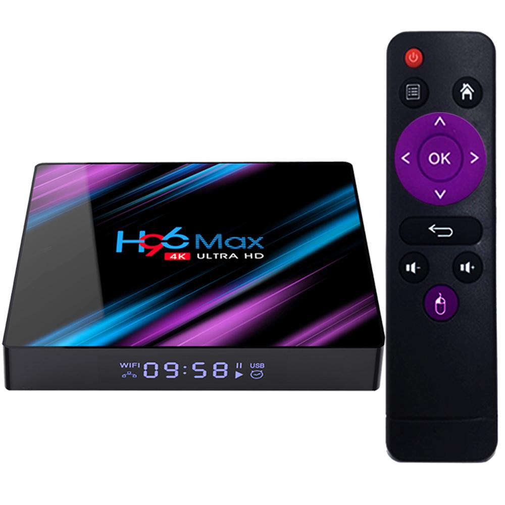Factory Price H96 max RK3318 4k HDR ram 4gb ddr3 internet android 9.0 tv set top box Rockchip H96 Max Set top box