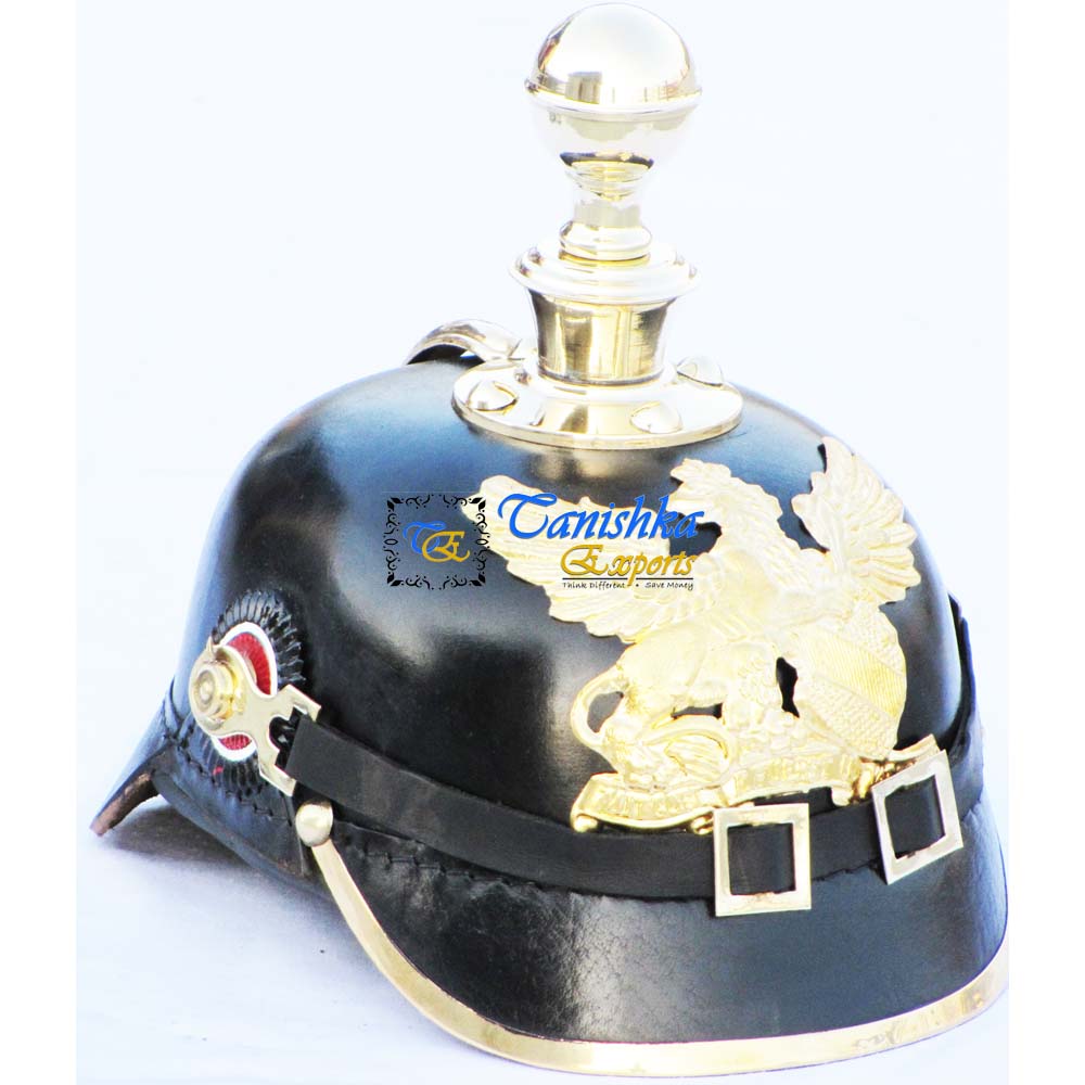 Шлем из прусской кожи, немецкий шлем Pickelhaube, немецкий Кожаный Шлем Баден